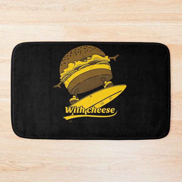 Item preview, A burger that is surfing. A hamburger with cheese designed and sold by Zwembad Vergelijker.