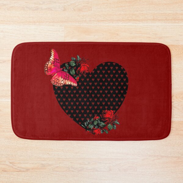 Item preview, Heart with butterfly and roses designed and sold by BiPasternak.