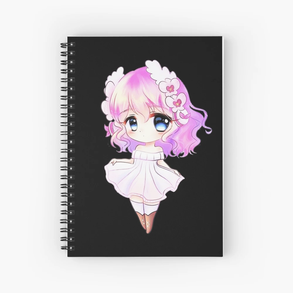 Anime Journal, Lined Hardcover Journal for Teens, Kawaii Anime