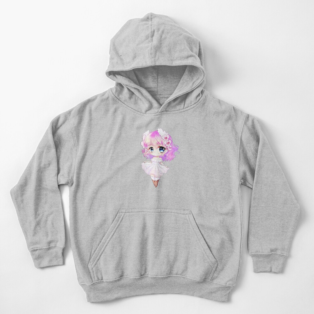 Blue Anime City Girl Unisex Kawaiies Hoodie