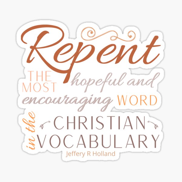 Item preview, Repent hopeful and encouraging word designed and sold by Heather Walton.