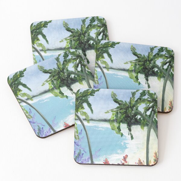 Item preview, Palms Art Print Arte marino designed and sold by TatiArtLab.