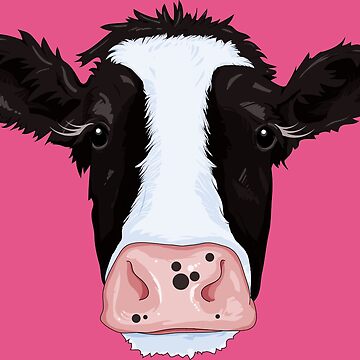 Artwork thumbnail, Moo Cow by Animaltopia Art + Clothing