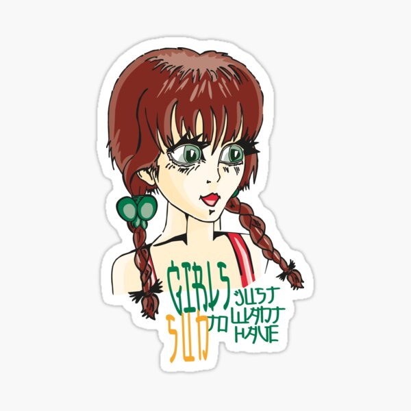 Girls Just Want To Have Sun - Girls love the sun and life - Let the sun rays enchant your face Sticker