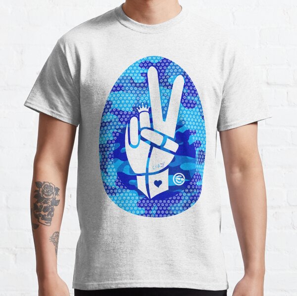 Peace First | Blue Camouflage Classic T-Shirt
