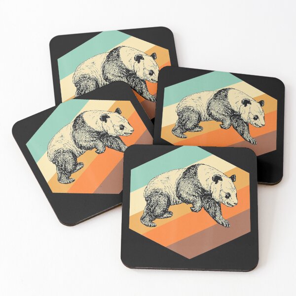 Item preview, Panda Retro Bear Vintage Panda T-Shirt designed and sold by ZhenKangFang.
