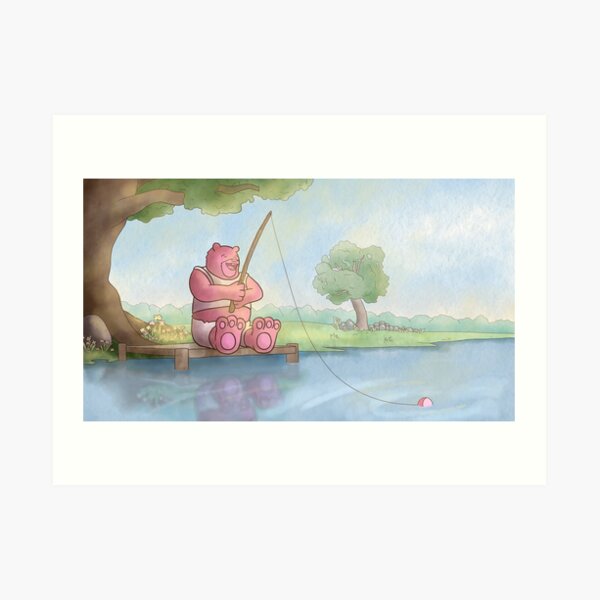 Fishing Bear Art Print