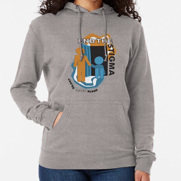 End the Stigma around mental health Lightweight Hoodie