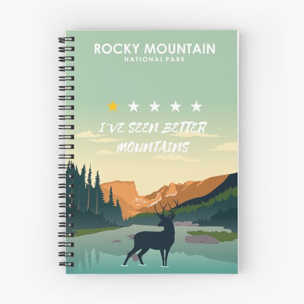 Item preview, Rocky Mountain National Park One Star Review Subpar Travel Poster designed and sold by Stadify.