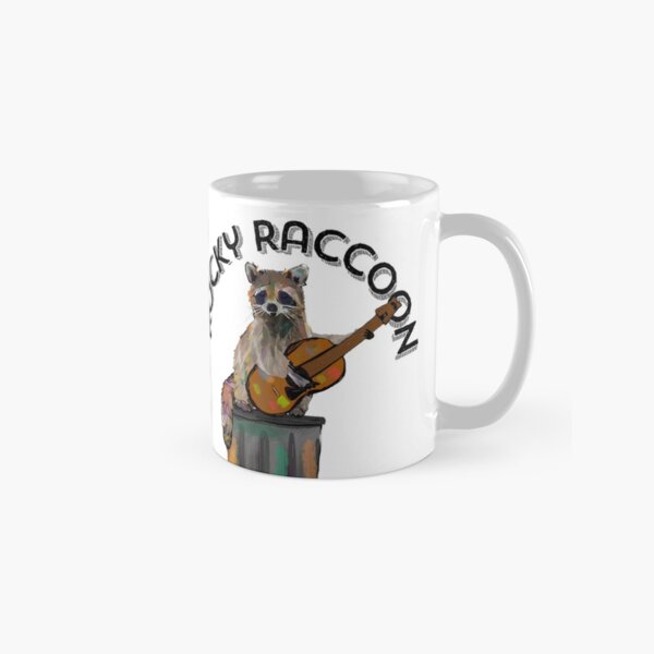 Item preview, Rocky Raccoon Guitar playing Raccoon Beatles - text  designed and sold by peterdrawings.