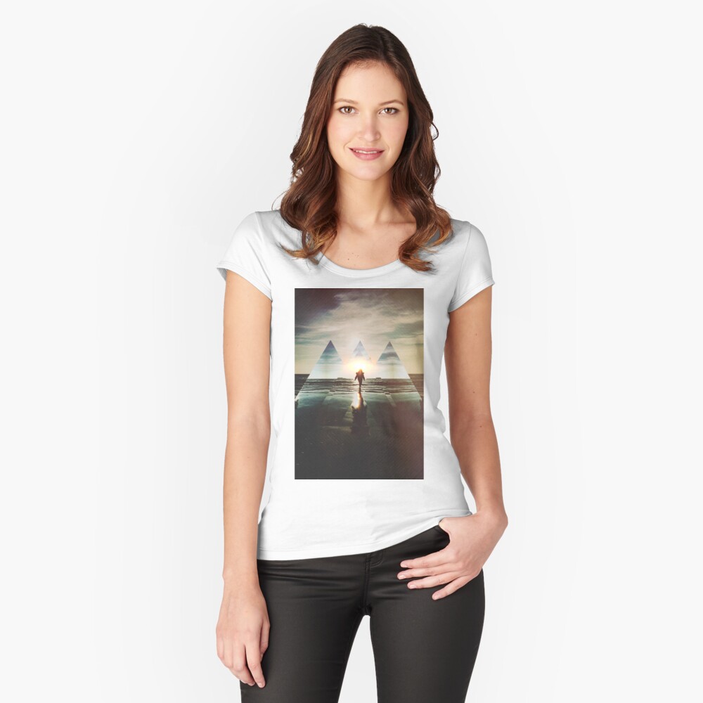 Item preview, Fitted Scoop T-Shirt designed and sold by seamless.