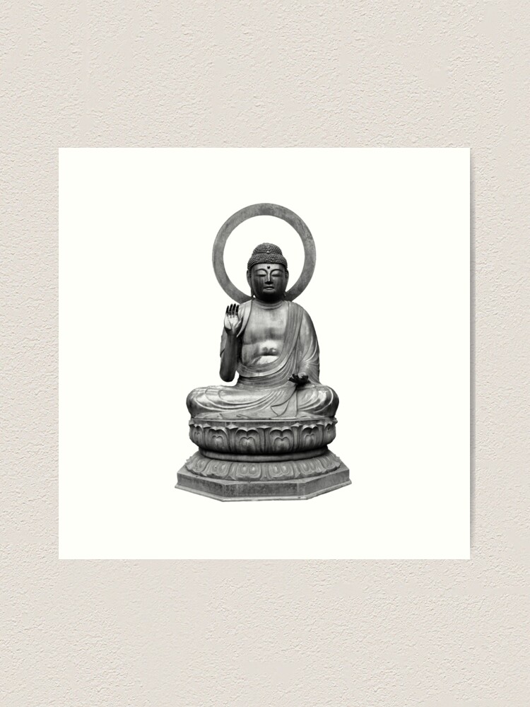 Alternate view of Budda statue Art Print