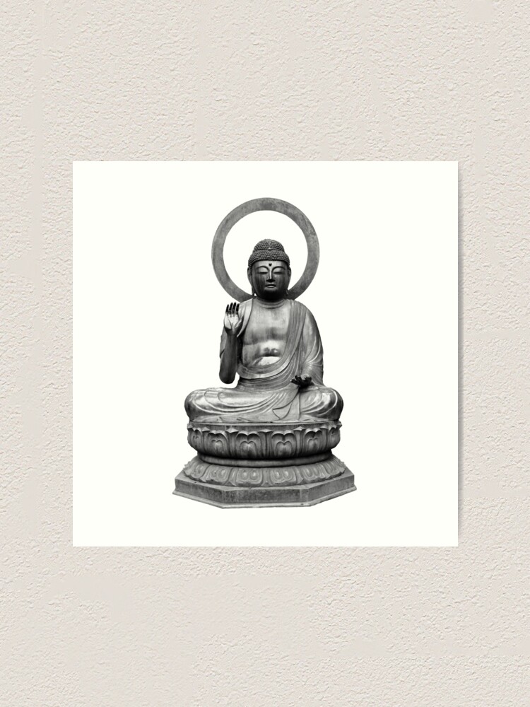 Alternate view of Budda statue Art Print