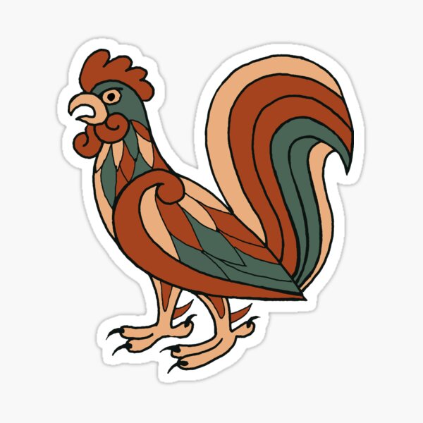 Artikel-Vorschau von Keltisches mittelalterliches Hahnhuhn, designt und verkauft von Cat Lady Designs.