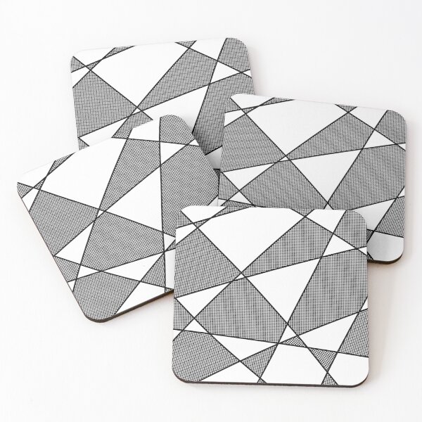 Item preview, Black and White Geometric #1 designed and sold by Happyhobbithole.