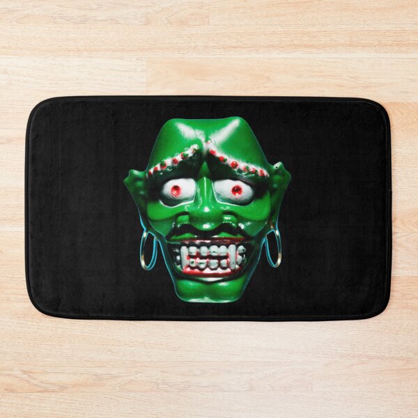 Item preview, Vintage VOODOO ZOMBIE DEMON Warrior with EARRINGS Retro Halloween Face Mask designed and sold by Taulukos Designs.