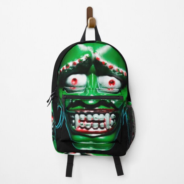 Item preview, Vintage VOODOO ZOMBIE DEMON Warrior with EARRINGS Retro Halloween Face Mask designed and sold by Taulukos Designs.