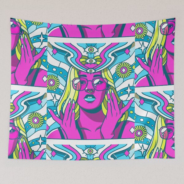 Item preview, Pink hippy chick designed and sold by spiritual-tee.
