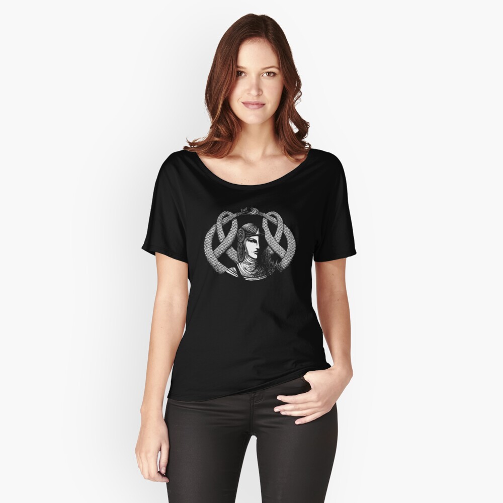 Hel in Black - portrait Relaxed Fit T-Shirt