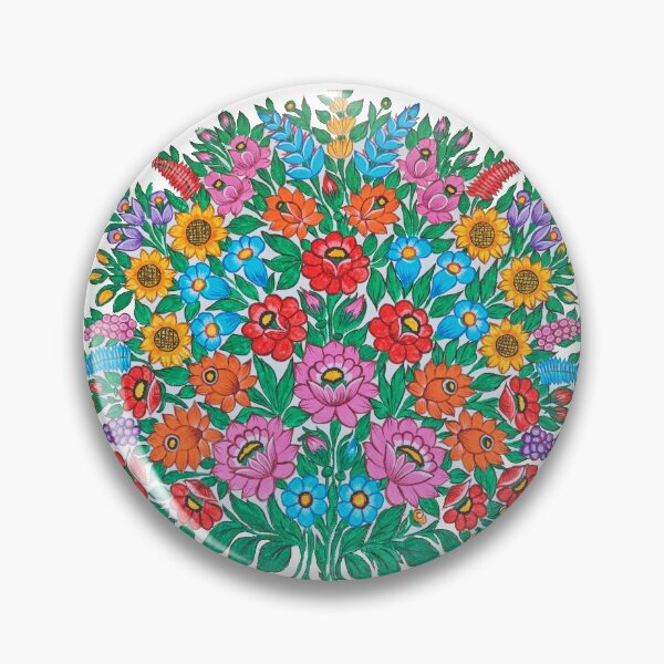 Item preview, Zalipie Poland folk mural painting artwork (2) designed and sold by folkyouall.
