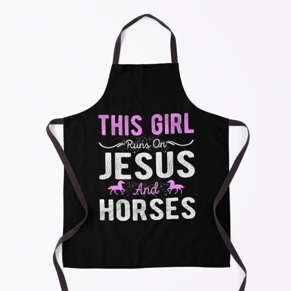 Item preview, This Girl Runs On Jesus and Horses designed and sold by meedTee.
