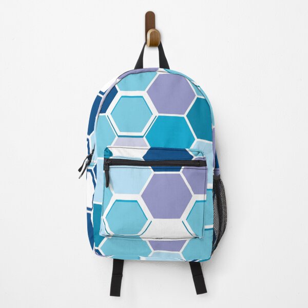 Item preview, Blue hexagons seamless pattern designed and sold by Albamarina.