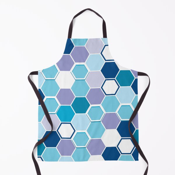 Aperçu de l'œuvre Modèle sans couture d'hexagones bleus créée et vendue par Albamarina.