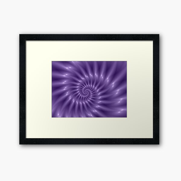 Item preview, Mauve Lilac Glossy Spiral Fractal  designed and sold by Kitty Bitty.