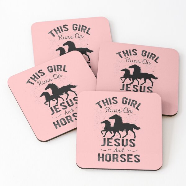 Item preview, This Girl Runs On Jesus and Horses designed and sold by meedTee.
