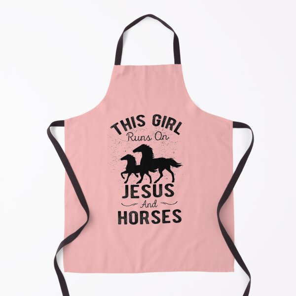 Item preview, This Girl Runs On Jesus and Horses designed and sold by meedTee.