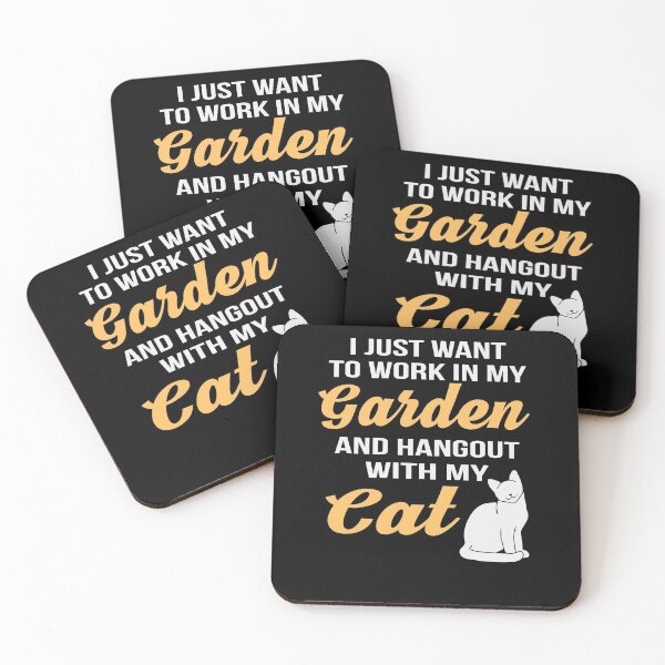 Item preview, Garden Work and Hangout with my Cat designed and sold by shirtystar.