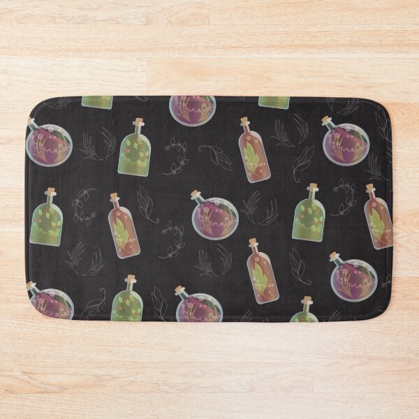 Item preview, Magical potions and herbs seamless pattern designed and sold by Albamarina.