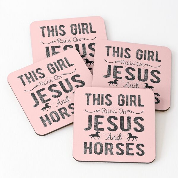 Item preview, Copy of This Girl Runs On Jesus and Horses designed and sold by meedTee.