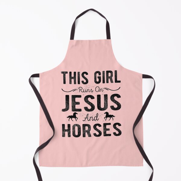 Item preview, Copy of This Girl Runs On Jesus and Horses designed and sold by meedTee.