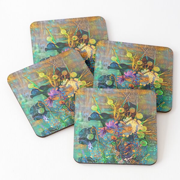 Item preview, Abstract flowers designed and sold by blackhalt.