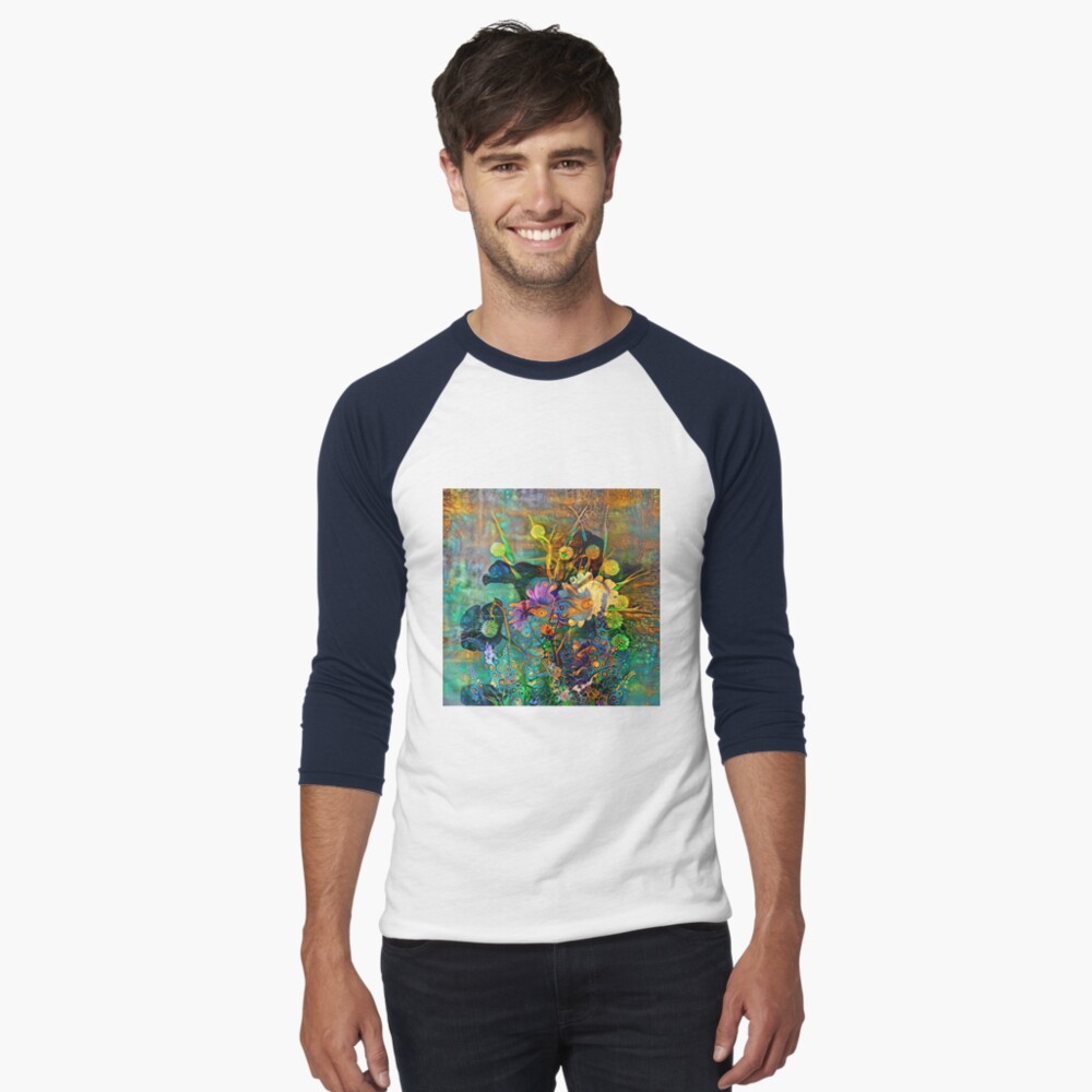 Item preview, Baseball ¾ Sleeve T-Shirt designed and sold by blackhalt.