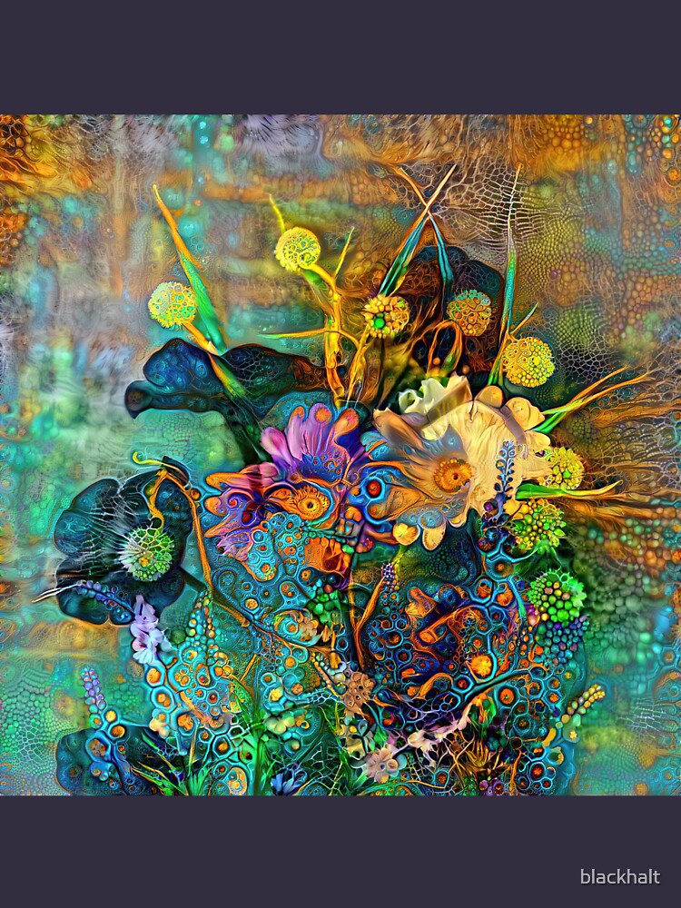 Abstract flowers by blackhalt