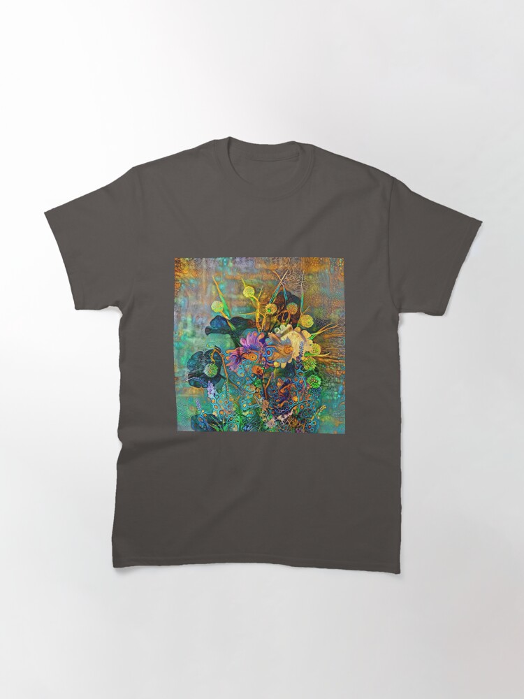 Thumbnail 3 of 7, Classic T-Shirt, Abstract flowers designed and sold by blackhalt.