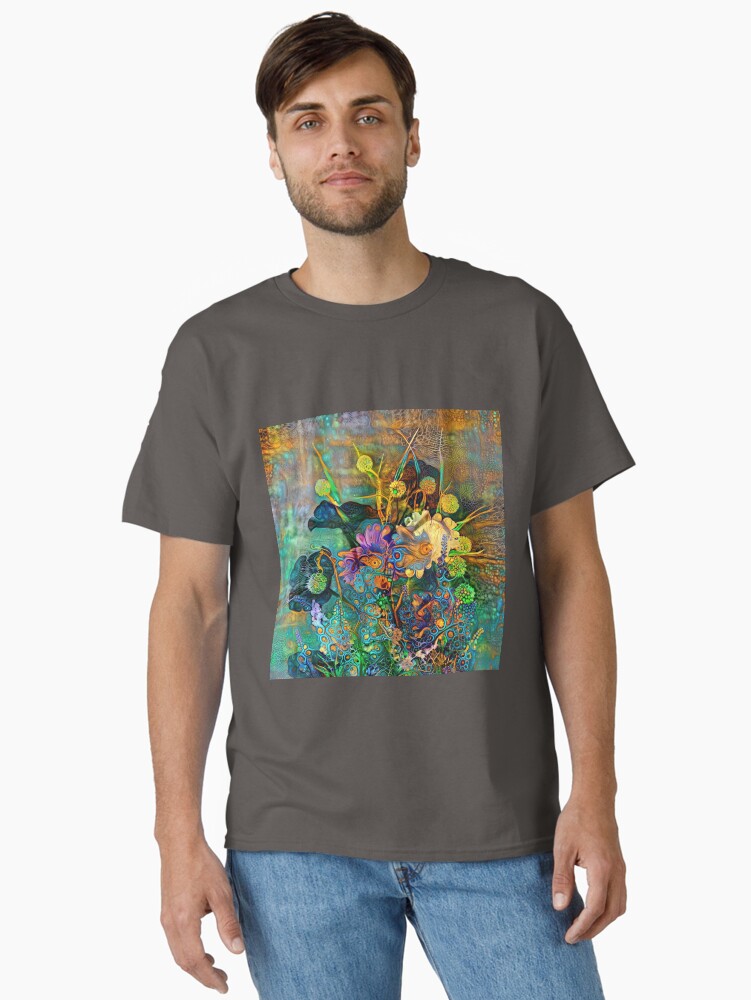 Thumbnail 1 of 7, Classic T-Shirt, Abstract flowers designed and sold by blackhalt.