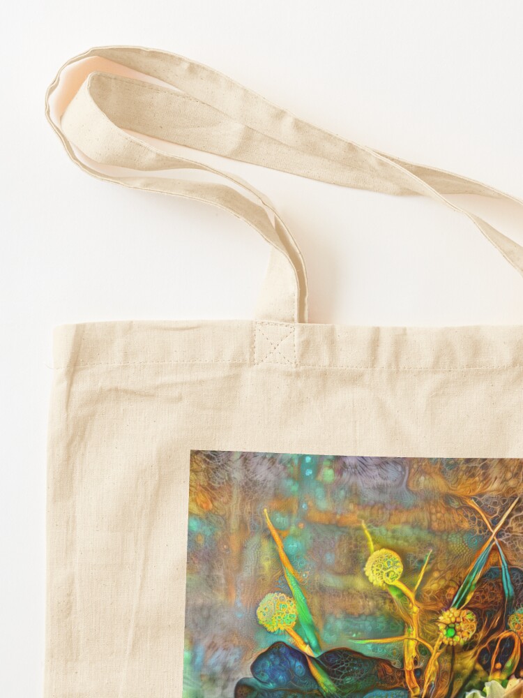 Alternate view of Abstract flowers Tote Bag