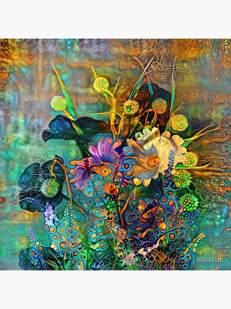 Abstract flowers by blackhalt