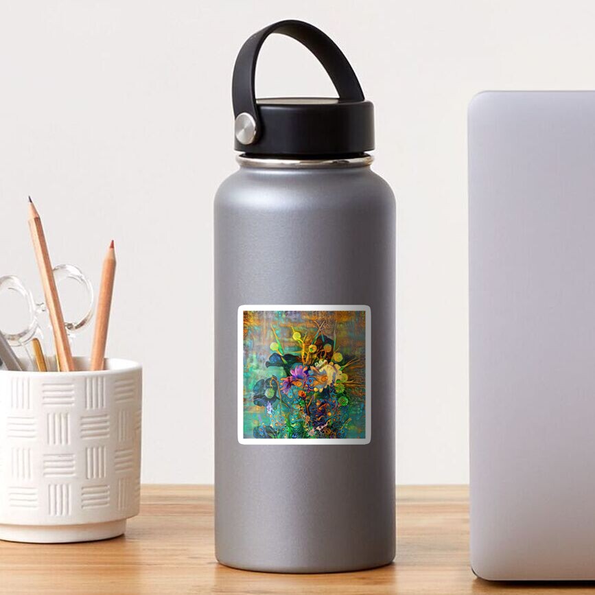 Abstract flowers Sticker