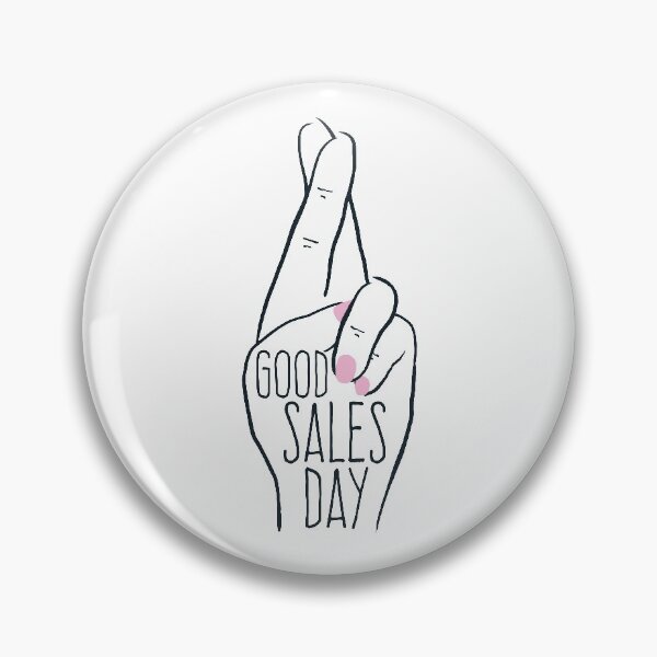 Item preview, Fingers Crossed Good Sales Day Online Seller Print designed and sold by wugnia.