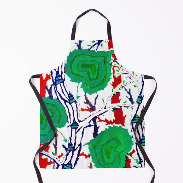 Item preview, Vintage painting with trees in happy colors designed and sold by LindaLG.