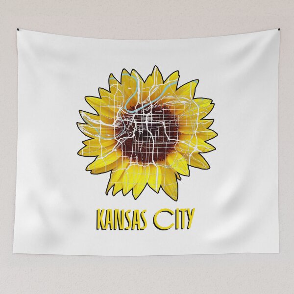 Artikelvorschau, Kansas City Sonnenblumen Karte entworfen und verkauft von kelbyredux.