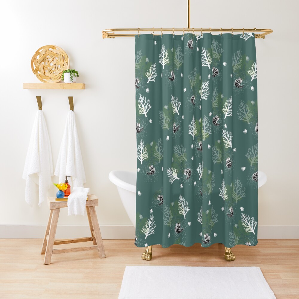 Item preview, Shower Curtain designed and sold by Caroline Bochud.