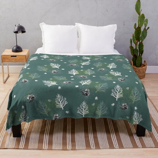 Vie forestière hivernale Plaid