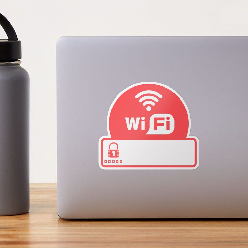WiFi sign for Vacation Rentals Sticker