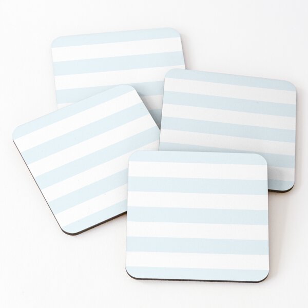 Item preview, Medium PALE BLUE and WHITE Horizontal STRIPES  designed and sold by RachelMacht.