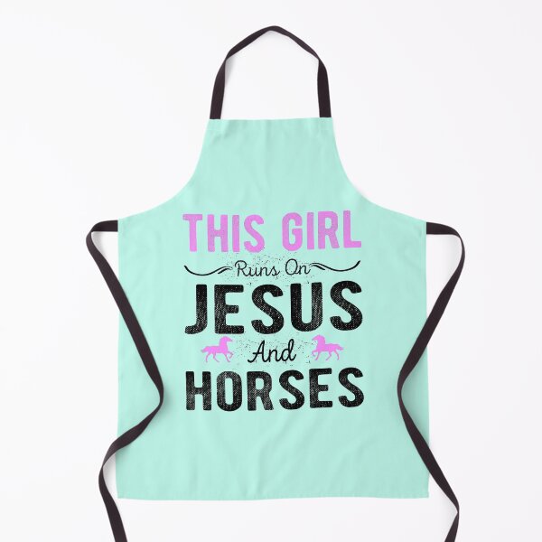 Item preview, This Girl Runs On Jesus and Horses designed and sold by meedTee.